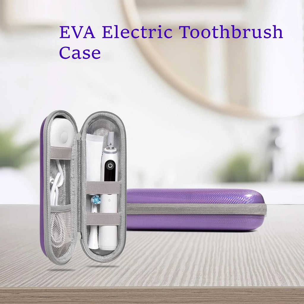 EVA Electric Toothbrush Case Waterproof Shockproof Moisture Resistant Large Size Fits Most Sonicare Electric Toothbrush