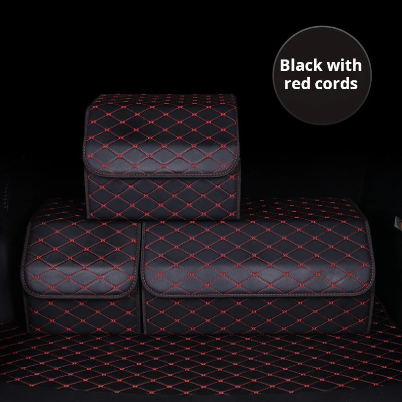 Car Trunk Storage Car Trunk Storage Box Leather Folding And Organizing Box Supplies And Gifts