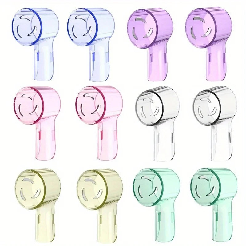 Toothbrush Dustproof Covers Caps Compatible with Braun Oral B Replacement Heads and iO Series Electric Toothbrush Head Protector