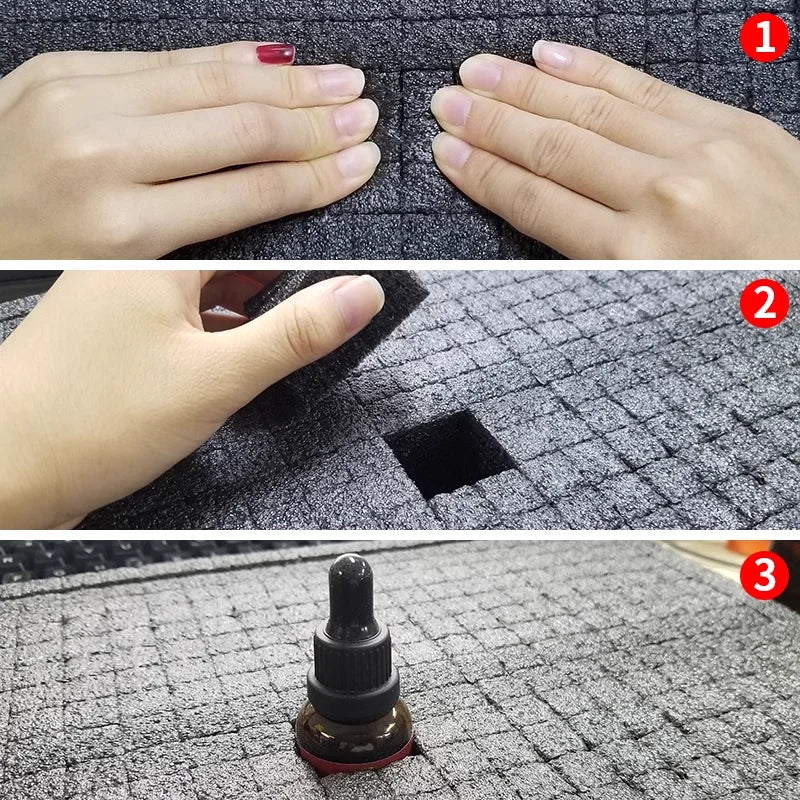 50x30cm Precorted Shadow Foam Pick Pluck High Density Plaid Pearl Cotton Insert Hard Case Pre-Cut Toolbox Foam Lining Packaging