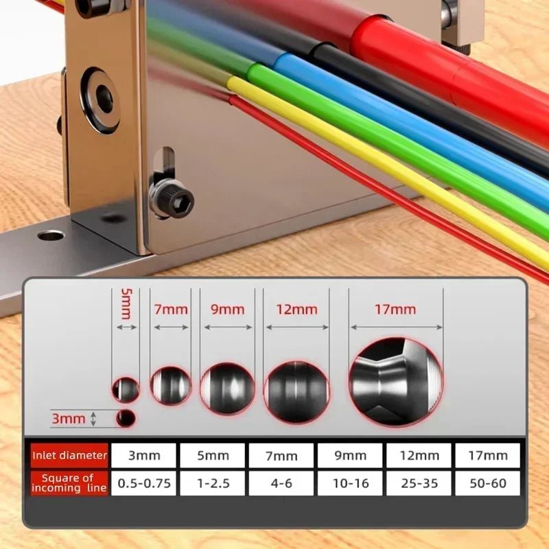 Double Drive Wire Stripper Machine Stripping Tool for 1-17mm Scrap Wire Copper Wire Stripper for Leftover Cable