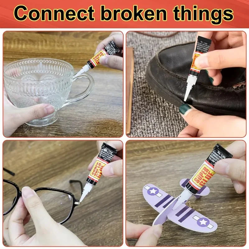 Liquid Super Glue Wood Rubber Metal Glass Cyanoacrylate Adhesive Stationery Store Nail Gel Instant Strong Leather Repair Sealant