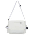 Men's Harajuku Shoulder Bags Waterproof Canvas Crossbody Bags Teen Boys School Messenger Bag