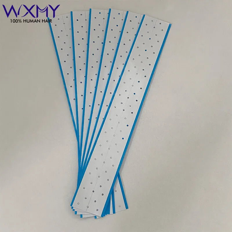 Extenda-Bond Plus Tape Blue Adhesive Walker Tape For Toupee Double-Sided Wig Tape Tabs With Breathing Holes For Lace Front Wigs