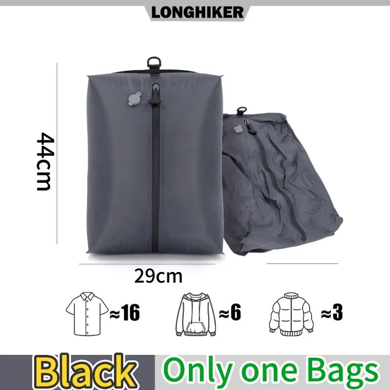 17L Travel Outdoor Vacuum Compression Bag Hiking Luggage Clothes Storage Bags Sealed Waterproof Dustproof Clothing Organizer