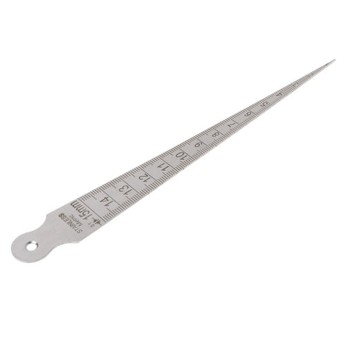 1-15mm Stainless Steel Taper Gauge Feeler for Gap Hole Measuring Tool Feeler Hole for Gap Taper Aperture Scale