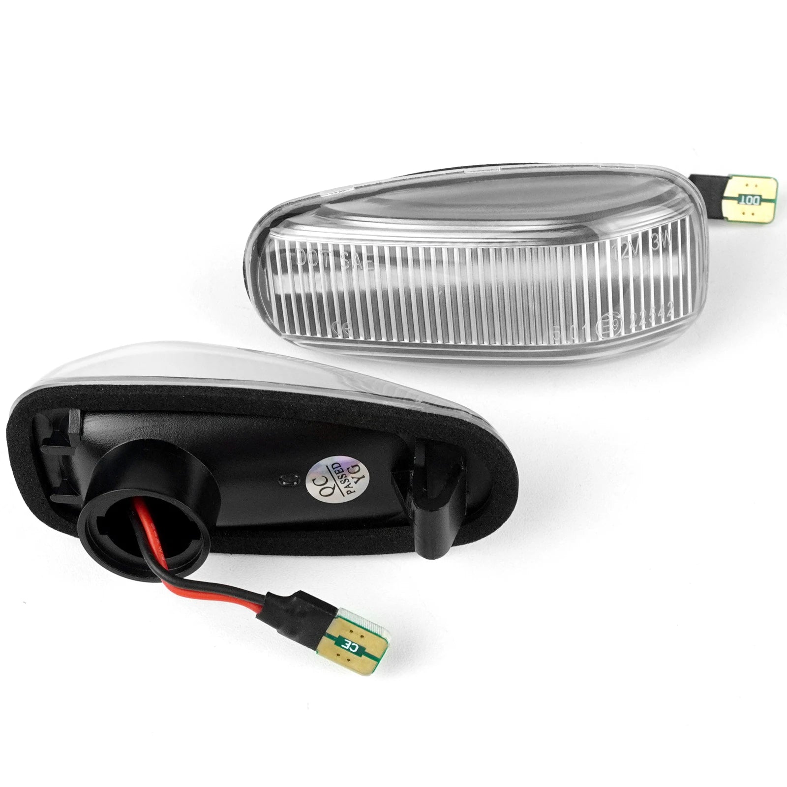Clear Lens Side Marker Indicator Repeater LED Light Amber For Mercedes Benz C208 A208 W210 S210 R170 W638 W414 Sprinter 903 904