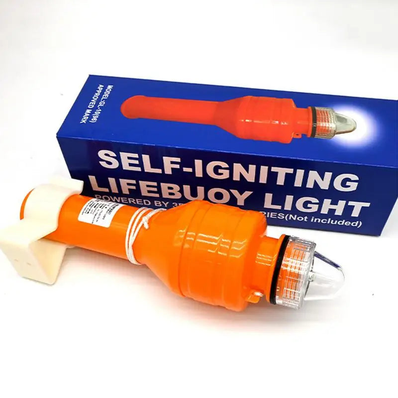 Lifebuoy LED Light Boat Flares High-visibility Flashing Self Lighting Warning Lamp Offshore Position Lights For Kayaking Fishing