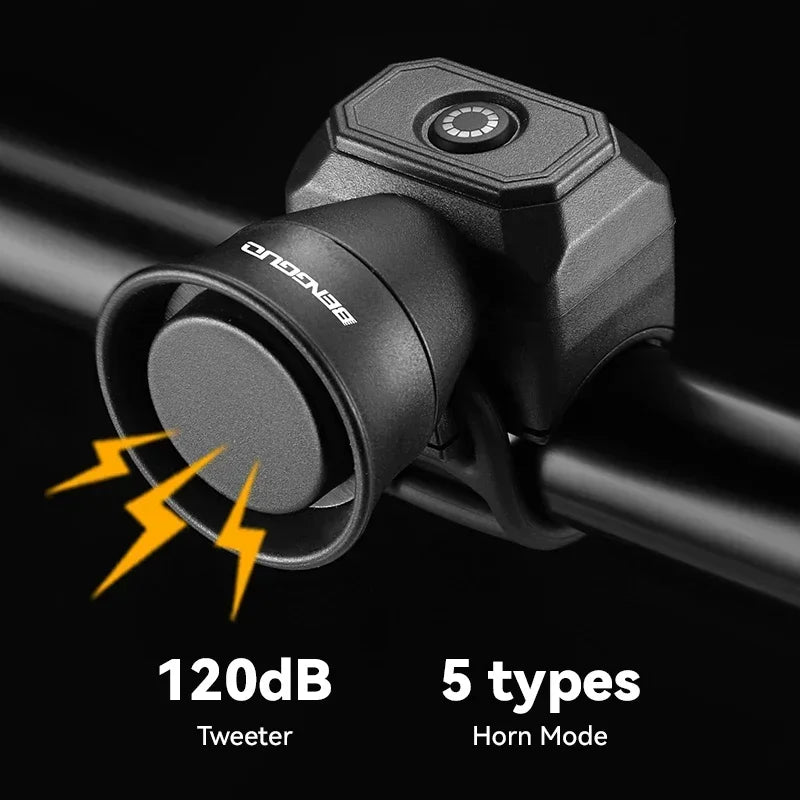 ISGTDRM Bicycle Horn Mountain Bike Mini USB Charging Waterproof Bike Bell Riding Equipment Children's Scooter Accessories