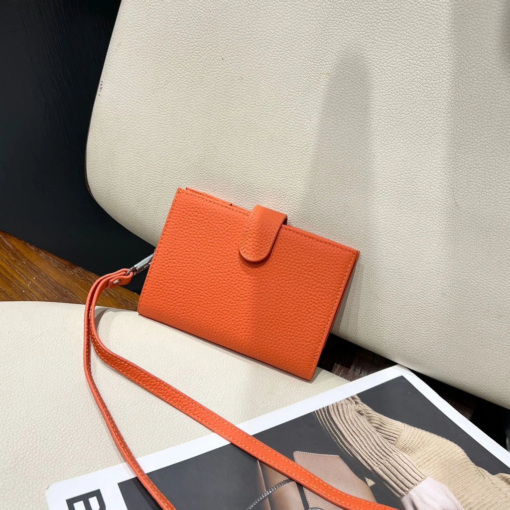 Genuine Leather Engraving Passport Wallet With Neck Strap Custom Name Cowhide Travel Wallet Woman Portable Card Bag Coin Purse