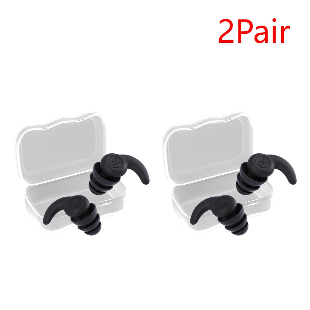 Children Silicone Ear Protector Canceling Noise 3 Layers Swimming Earplugs Hearing Protector anti-noise Plugs Noise Reduction