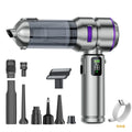 Strong Suction Car Vacuum Cleaner Brushless Motor Digital Display One-Click Detachable Dust Cup Portable Auto Household Duster