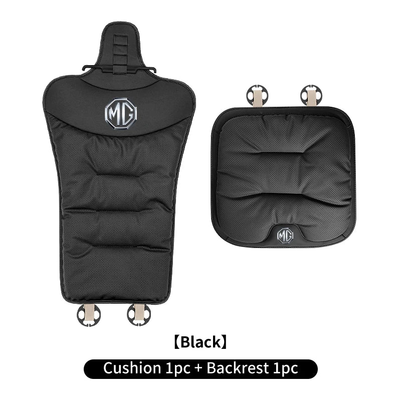 Car Velvet Cushion Leather Backrest Waist Pad Protector Cover AccessoriesFor Morris Garages MG 6 3 5 7 TF ZR ZS HS GS GT Hector