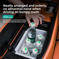 For GWM Wey 07 Car Central Control Armrest Box Refrigerator Silicone Pad Partition Storage Water Cup Holder Non-Slip Organizer