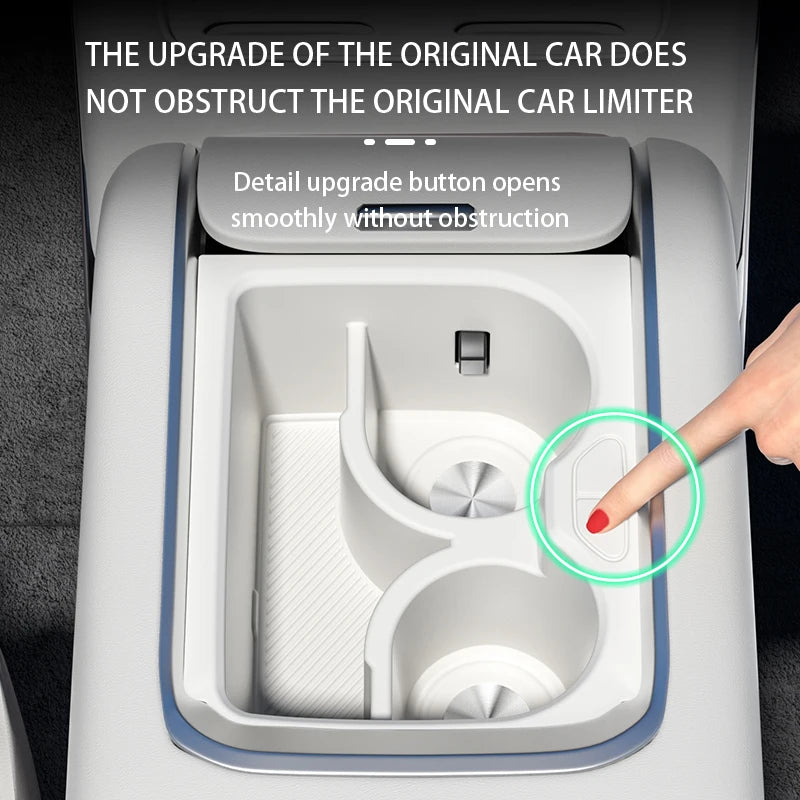 Cup holder For zeekr 7x 2025 2024 Central control cup holder storage box Liquid silicone gel Cup holder Car interior accessories