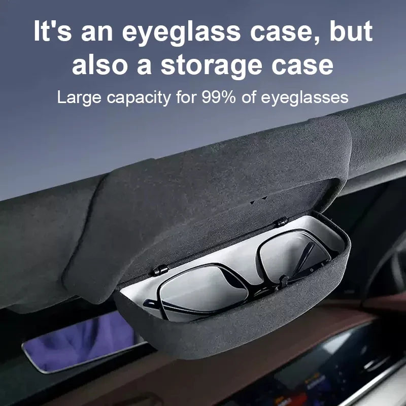 Car Glasses Case For Geely Monjaro KX11 Xingyue L 2021-2024 Spectacles Holder Box Interior Sunroof ABS Sunglasses Clip Organize