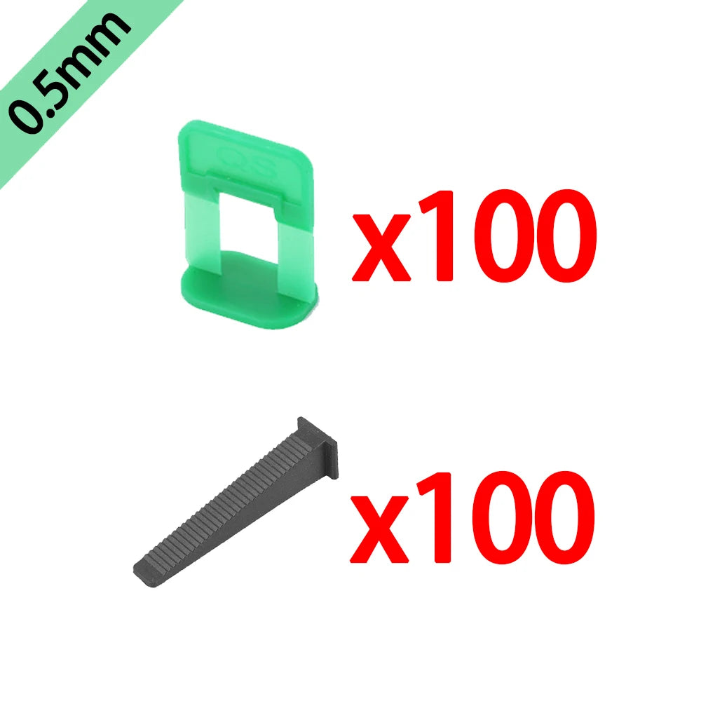 50-900Pcs Ceramic Tile Leveling System Clips Spacers Straps Wadge for Wall Floor Tile Laying Fixing Construction Tools Building