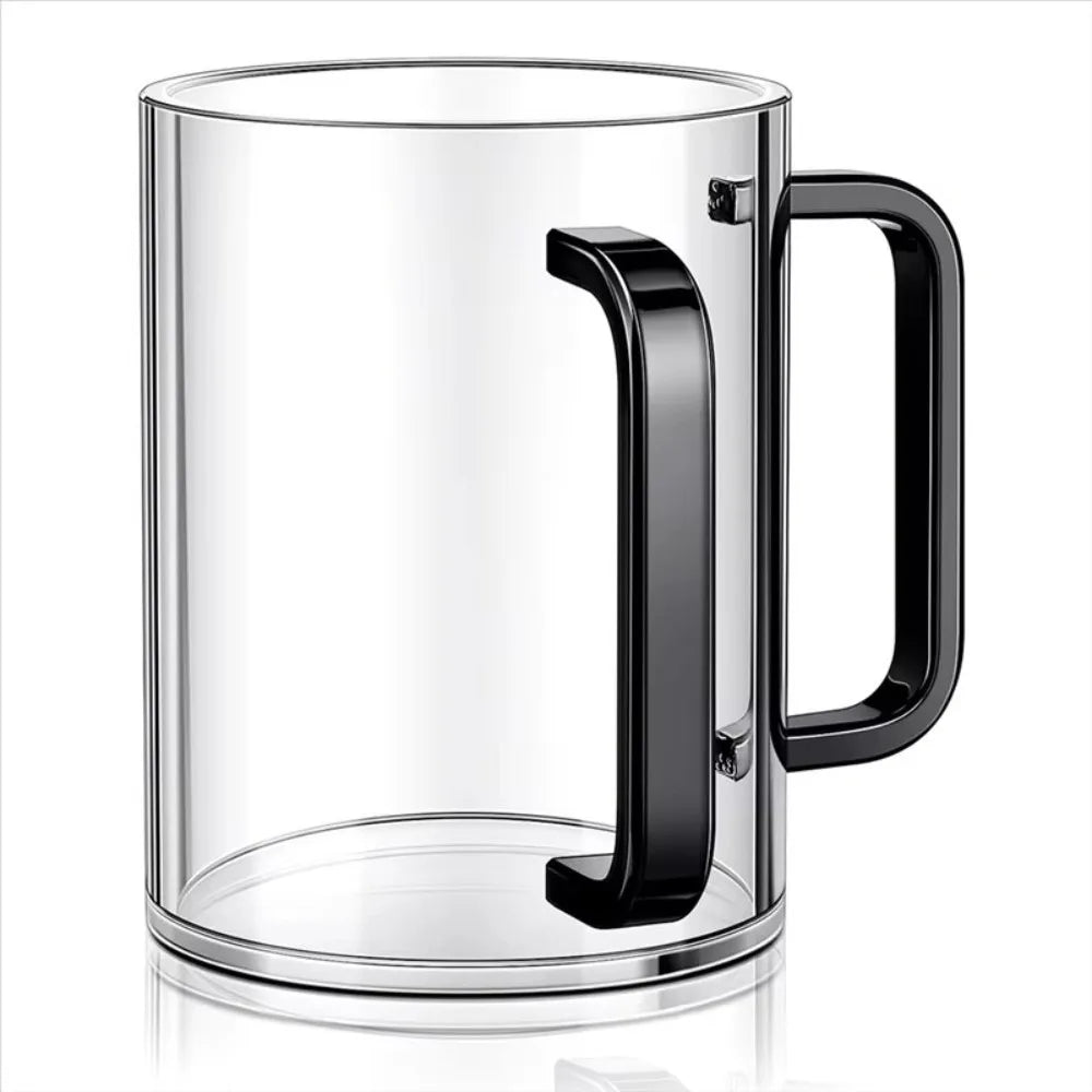 Transparent Netilat Yadayim Cup Thickened Dual Handles Acrylic Wash Cup Large Capacity Easy Handling Toothbrush Cup