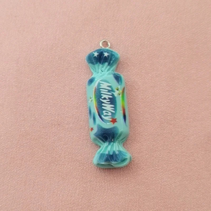 10pcs simulation candy and food toy resin pendant, DIY jewelry making earrings, keychain accessories