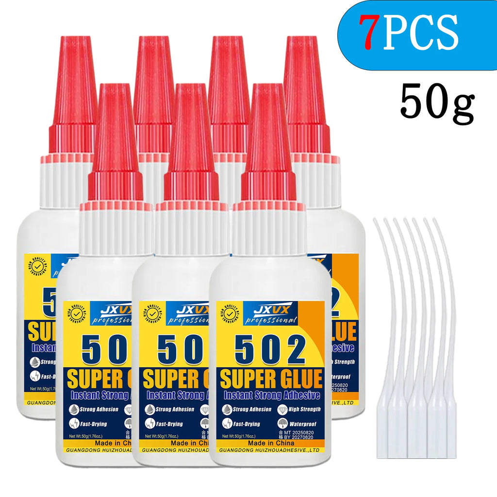 Super-Strength Cyanoacrylate 401/502 for Metal and Plastic, 20 g - 5S Instant-Curing Adhesive for Tool Repair