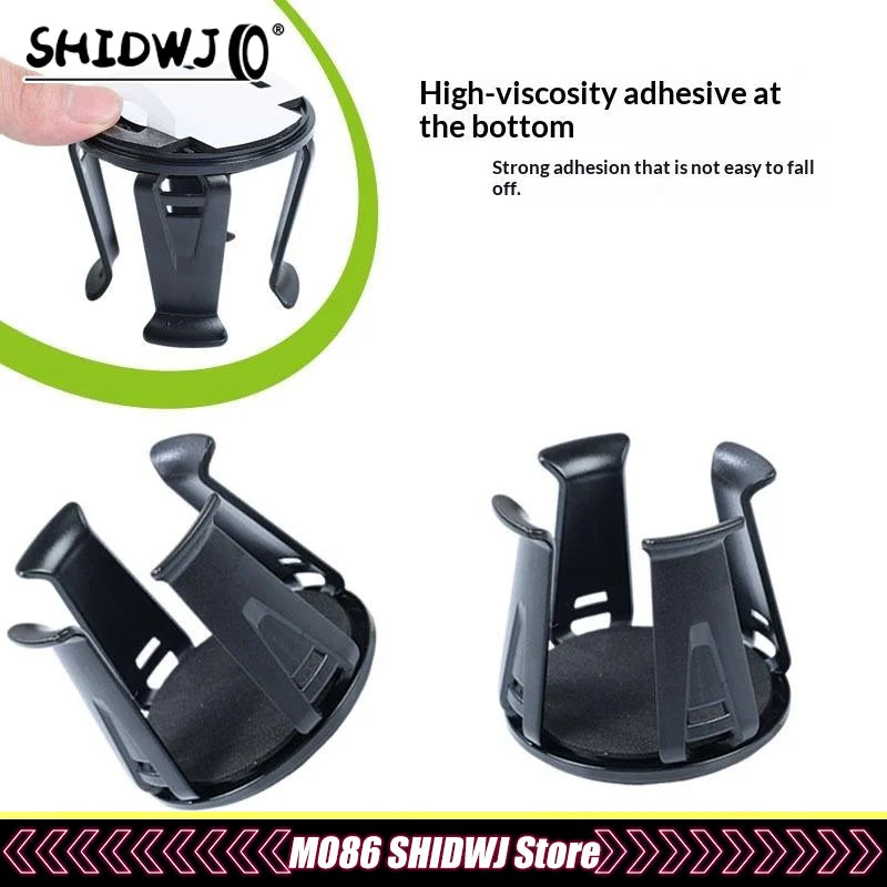 1/2Pcs Car Beverage Holder Adhesive Cup Storage Rack Car Cup Bottle Holder Multifunction Drink Rack Auto Accessories Black