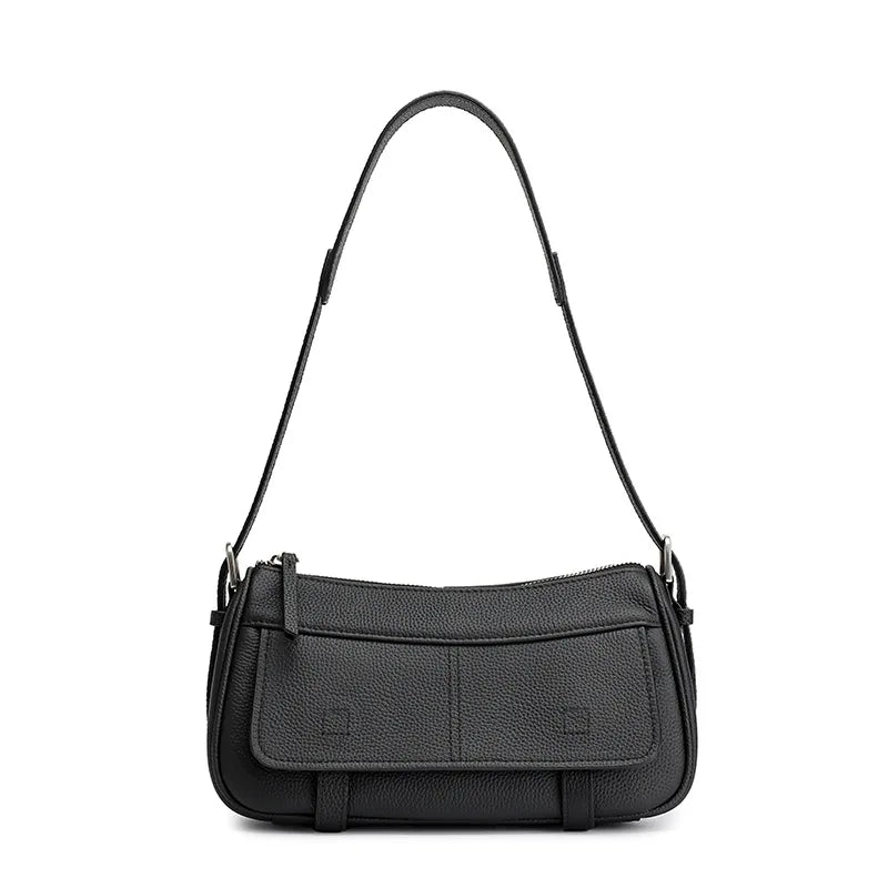 LOMCEL TOGO cowhide messenger bag for postal delivery, casual and versatile, retro for daily commuting, single-shoulder cross