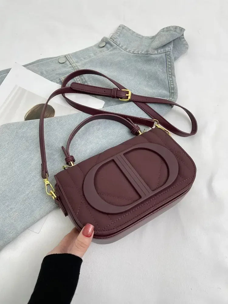 Fashionable Stylish Original Retro Diaper Bag for Women Elegant Leather Crossbody Handbag Large Capacity Unique ClassicMessenger