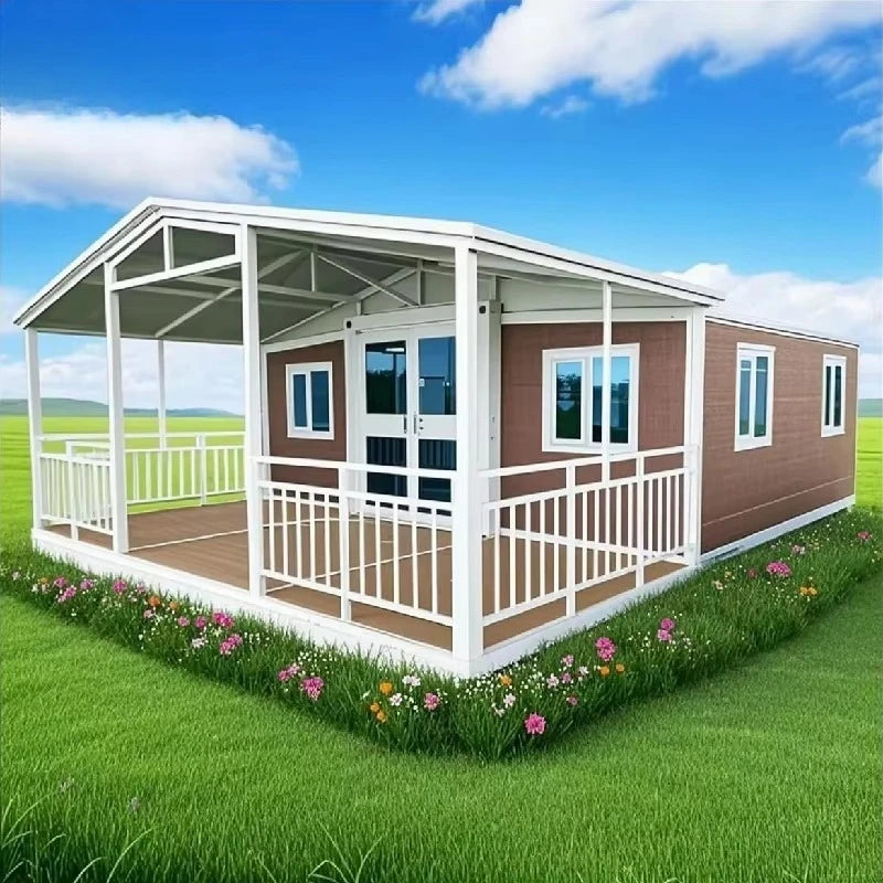 20ft 40ft Casa 2 3 4 5 Bedroom Bathroom Prefab Mobile Tiny Home Office Hotel for Sale Folding Expandable Container House Terrace