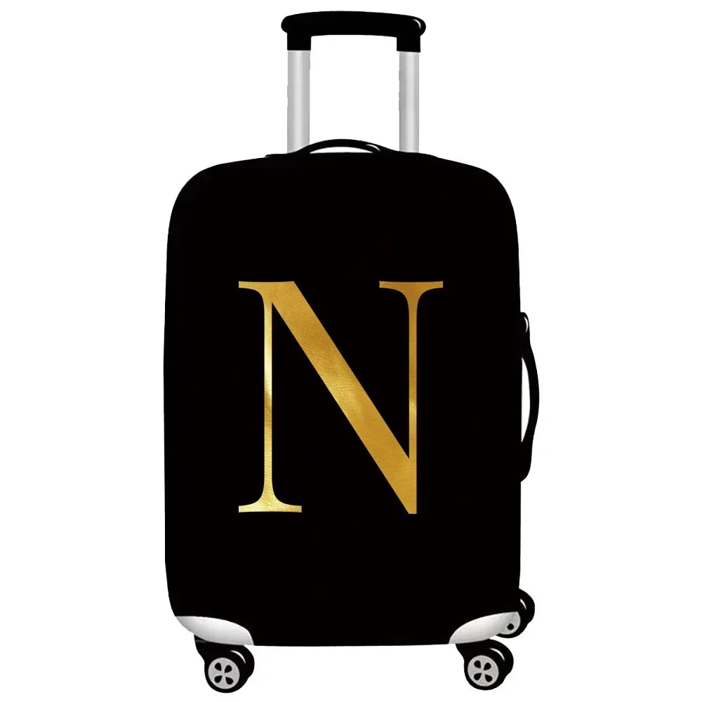 Luggage Protective Cover Thick Elastic Luggage Protective Covers Dust Cover Anti-Scratch Protective Suitcase Cover Letter Series