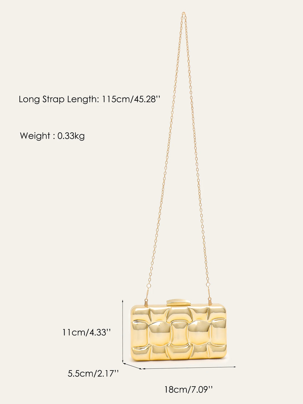CR Brand Fashion Chic Design Clutch for Women Glamorous Luxury Evening Bag Hard-case Long Chain Purse for Dinner Party Banquet