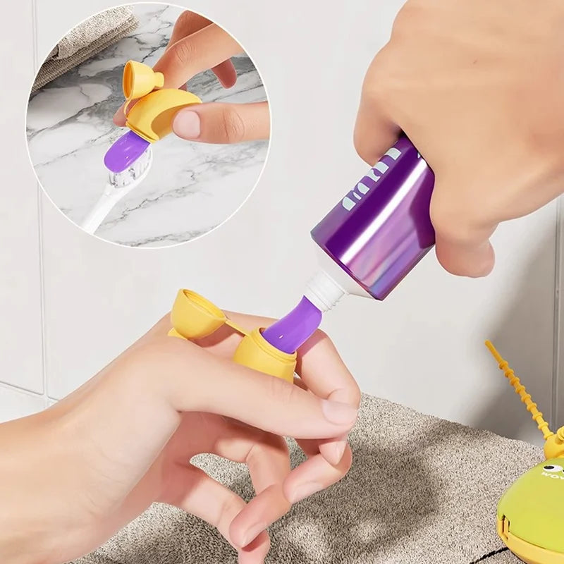 Banana Toothbrush Protective Cap with Toothpaste Storage Box - Compact and Convenient - Essential Toothbrush Cover for Travel