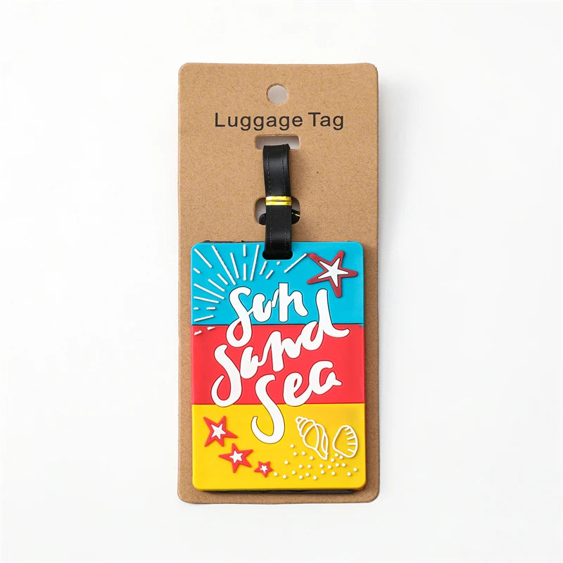 Travel Accessories Luggage Tag Creative Corgi &Cat Suitcase Fashion Style Portable Travel Hanging Tags and Anti Loss Signs