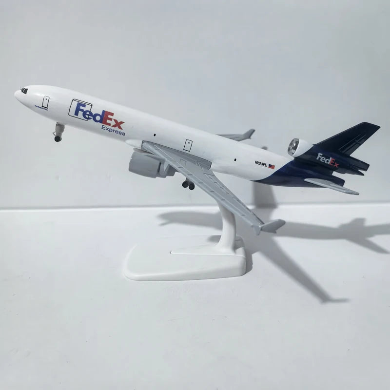 JASON TUTU 20CM Fedex Express ATR Aircraft Model Planel Airplane Diecast Metal Planes Collect Gifts ﻿