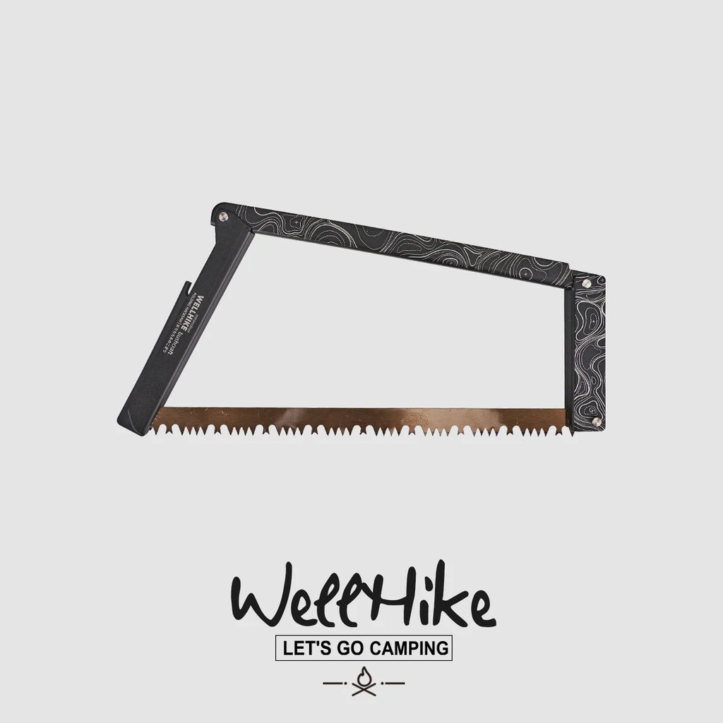 WELLHIKE Outdoor Bushcraft Folding Saw - Multi-Function Hand Saw, Fast-Cutting Steel Blade for Camping & Outdoor Wood Cutting