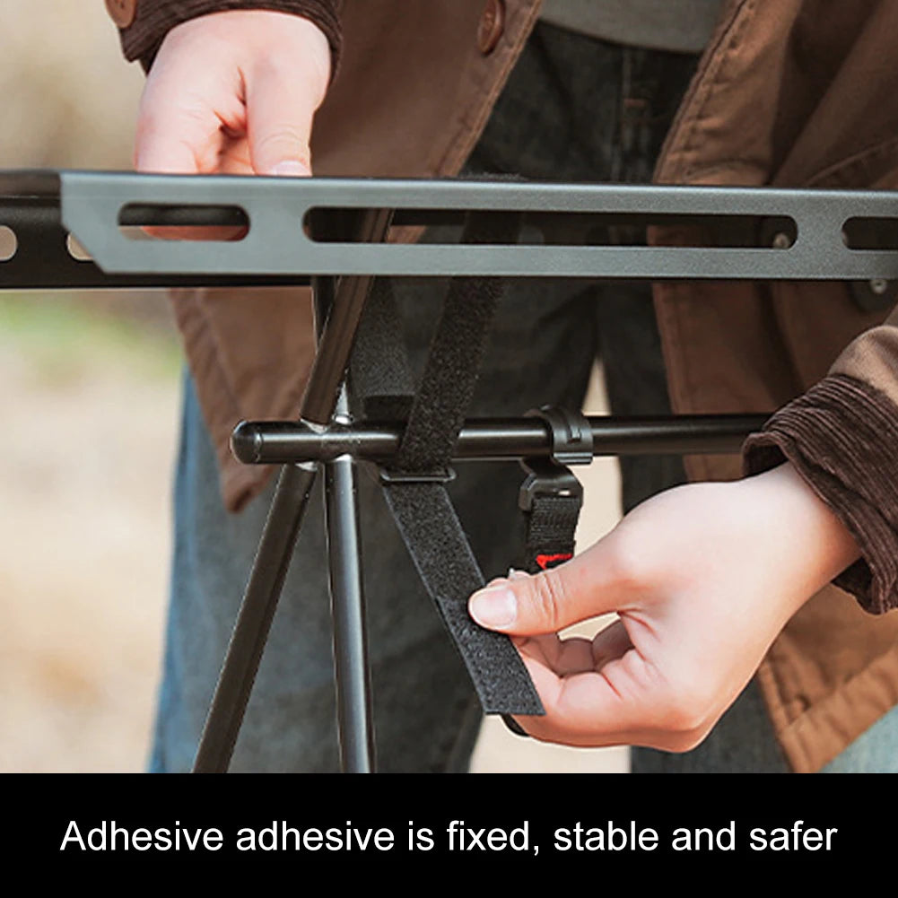 Folding Camping Hanging Rack Shelf Top Plate Aluminum Alloy Triangle Storage Hanger Picnic Cookware Pot Pan Hanging Rack S/L