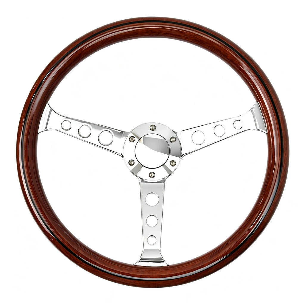 380mm Round Hole Bracket Steering Wheel ABS Material with Rivets for Automotive Accessories