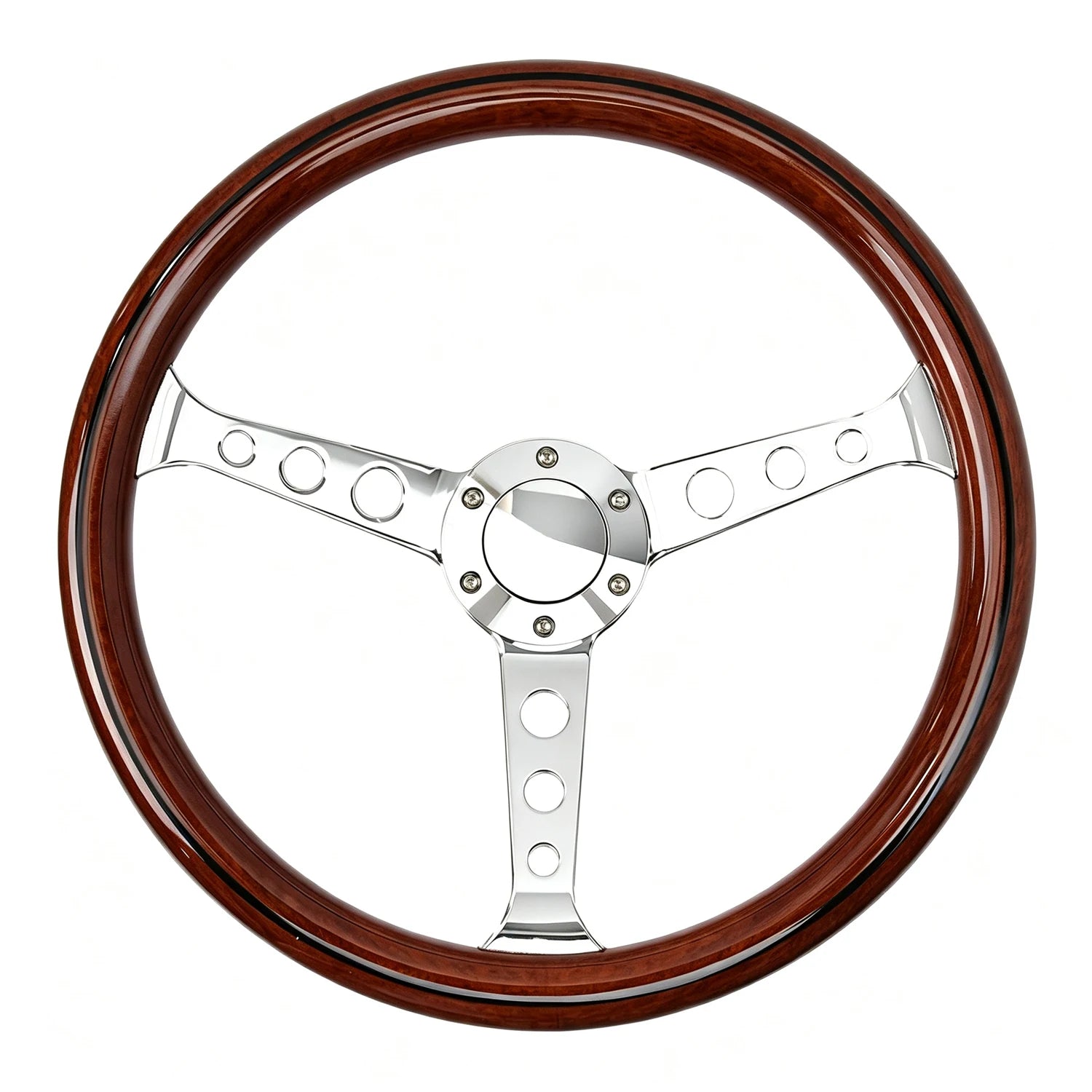 380mm Round Hole Bracket Steering Wheel ABS Material with Rivets for Automotive Accessories