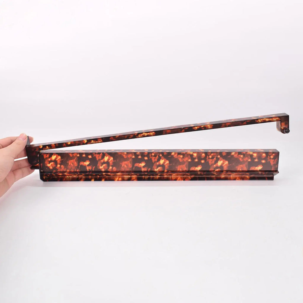 Mahjong Tile Rack 4-Piece Anti-Slip Organizer Tortoiseshell Mahjong Rack Set For Players Seniors Hobbyists Game Room Family