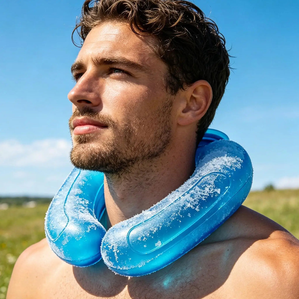 Wearable Neck Cooler for Summer Neck Cooling Tube Reusable Cooling Neck Sleeve for Hot Weather Freezing Summer Hot Wave