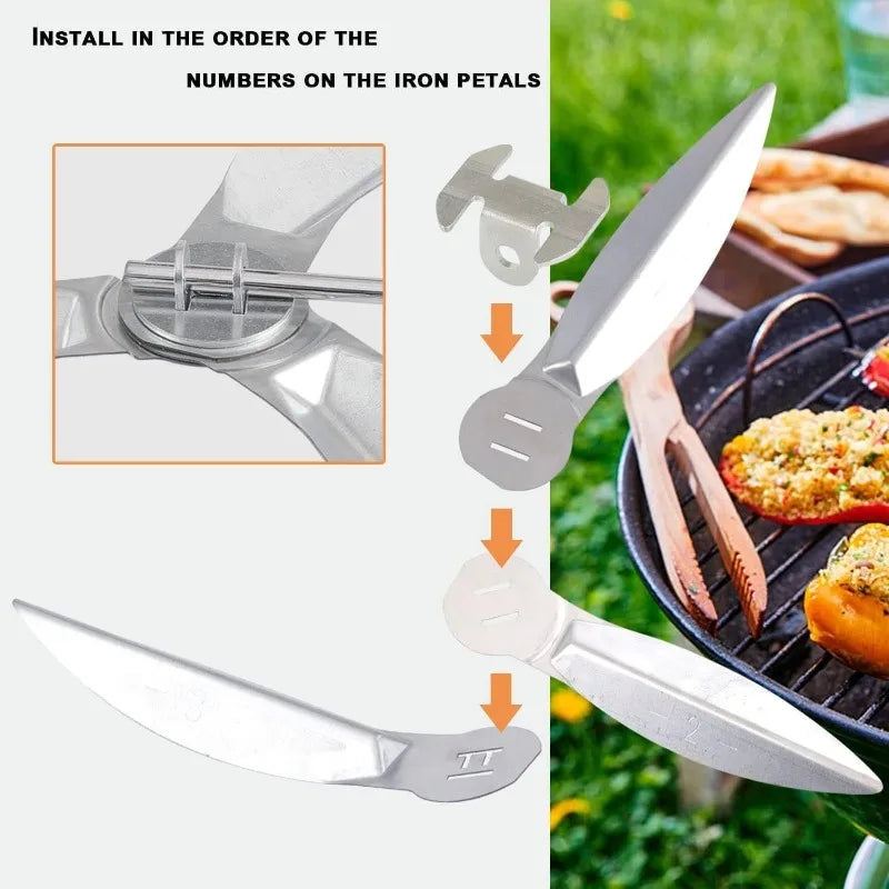 18-1/2-Inch One-Touch Cleaning System Kit For Weber Grill Parts, Parts Accessories 7444 For Weber Grill Easy To Install