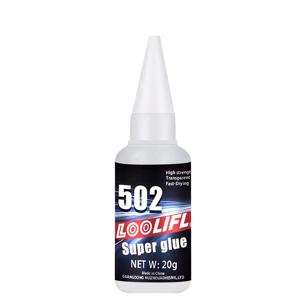 502 Super Glue 20g Fast-Drying Adhesive, Waterproof Instant Glue for Plastic, Wood, Metal, Rubber,DIY Repair with Precision Tips