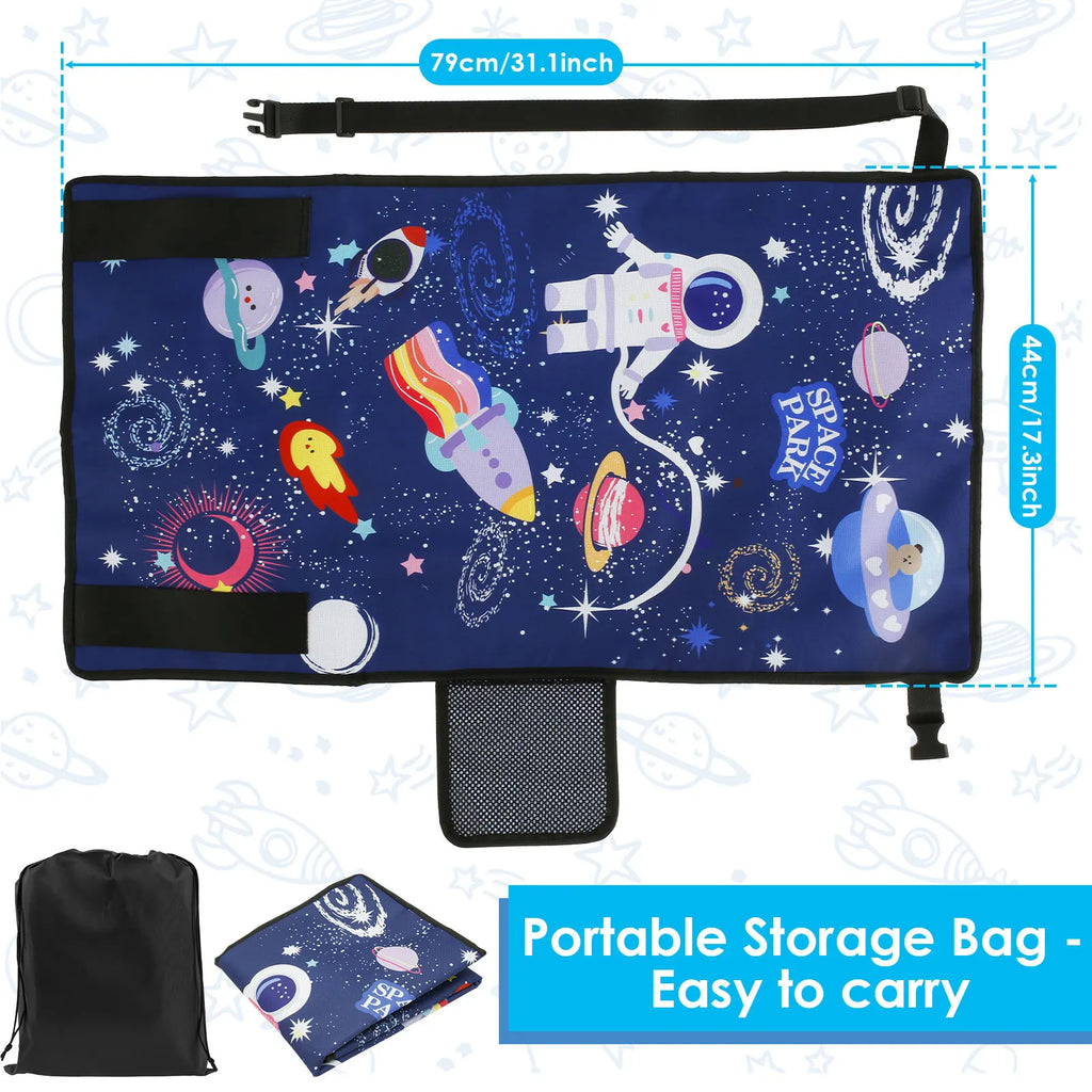 Toddler Travel Airplane Bed with Quilt Portable Children Pedals Beds Breathable Aircraft Hammock Seat Extender Extra Leg Room