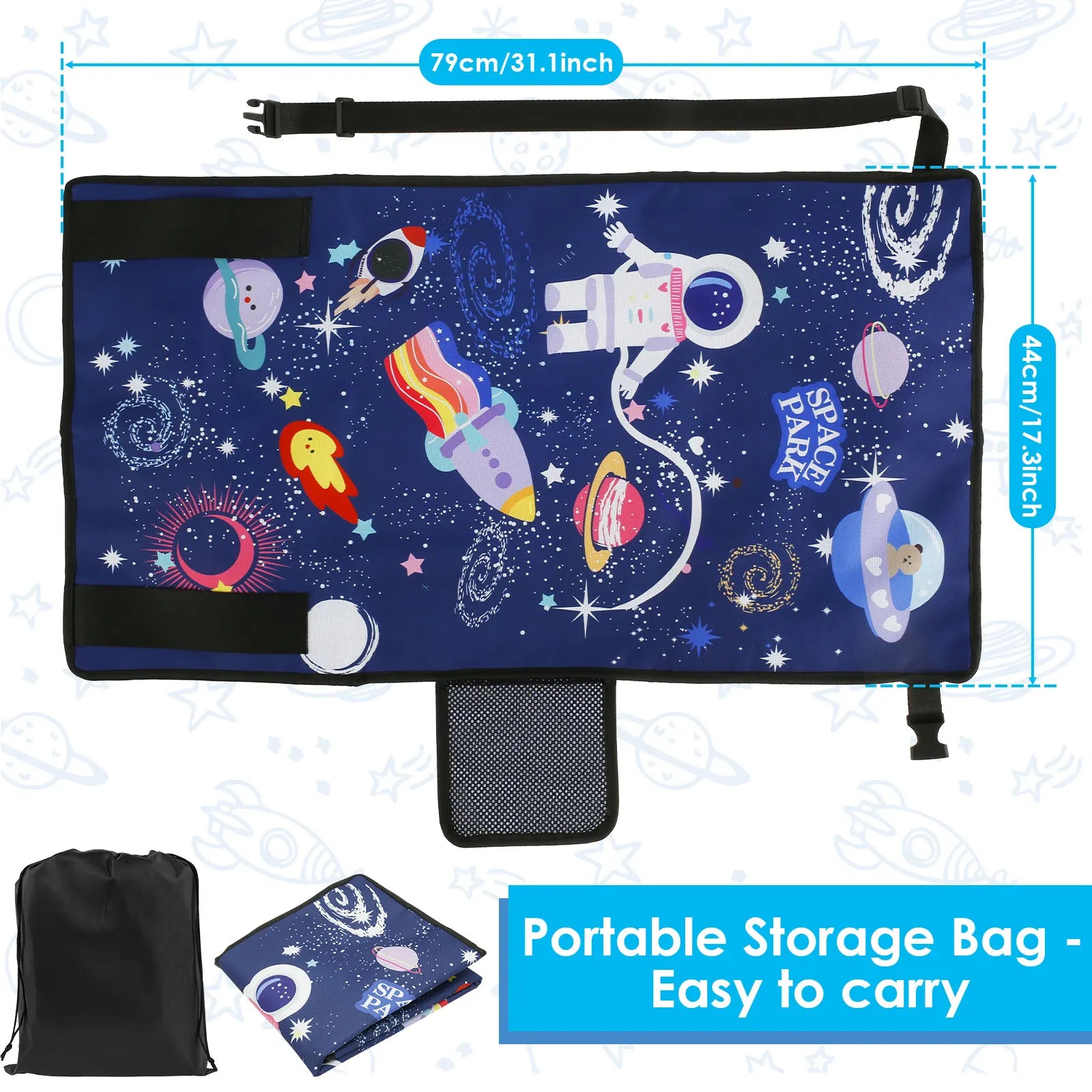 Toddler Travel Airplane Bed with Quilt Portable Children Pedals Beds Breathable Aircraft Hammock Seat Extender Extra Leg Room