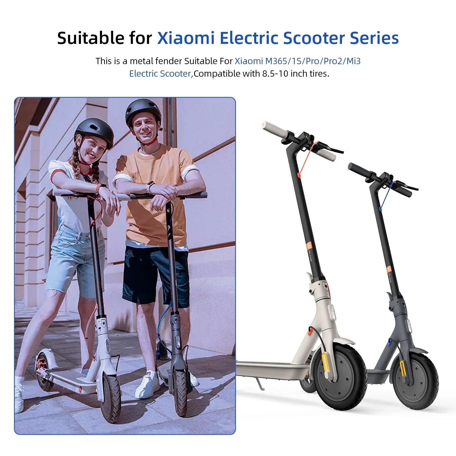 ULIP Metal Rear Fender for Xiaomi M365 Pro Pro2 1S Lite Mi 3 Electric Scooter Rear Wheel Protect Mudguard Skateboard Accessories