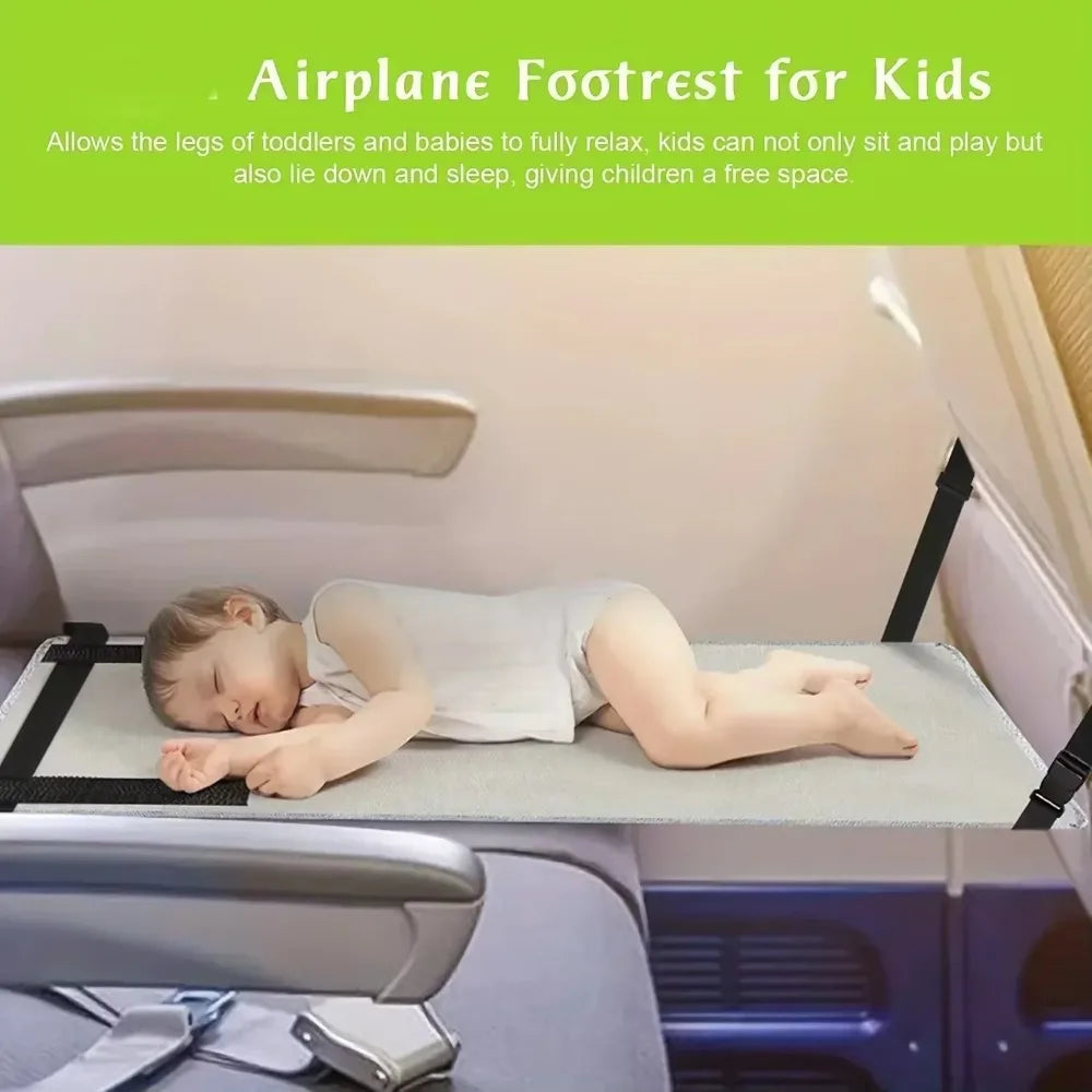 Kids Travel Airplane Bed Baby Pedals Bed Portable Travel Foot Rest Hammock Kids Bed Airplane Seat Extender Leg Rest For Kids，Zr