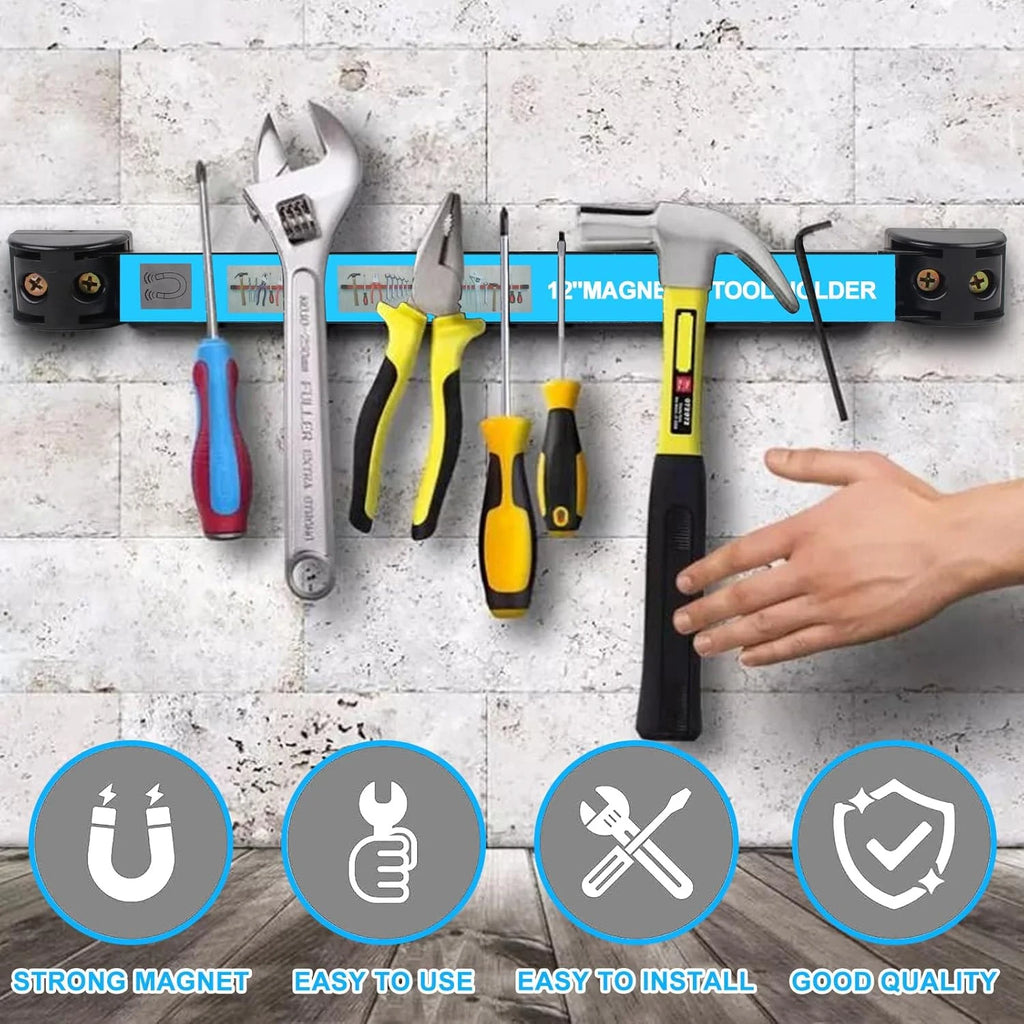 8/12/18 Inch Magnetic Tool Holder Strip for Storing Aarage Tools Kitchen Utensils Iron Products Storage Arrangement Organizer