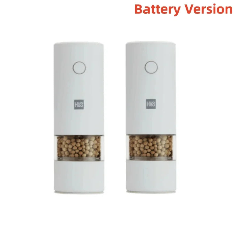 YouPin HUOHOU Electric Spice Mill Grinder Portable Kitchen Tool Grinding Cooking Pepper Seasonings Spices Grain Mill Salt Shaker