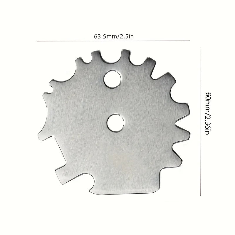 Stainless Steel Grill Scraper - 1 piece, suitable for cleaning grills and camping accessories, dishwasher washable, no bristles