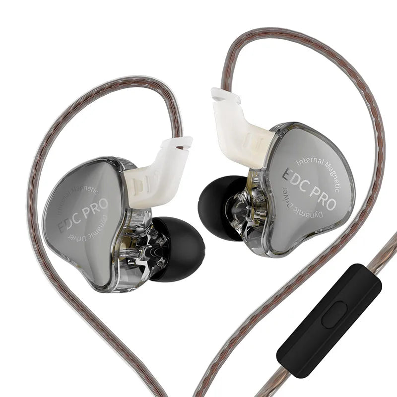 KZ EDC Pro Headset Dynamic In-Ear Monitor HiFi Wired Headphone Bass Stereo Game Music Earbuds Sports Noise Reduction Earphon edx