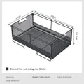 CAMPINGMOON CK-51BK two unit half bar net cage camping home folding storage box multifunctional shelf